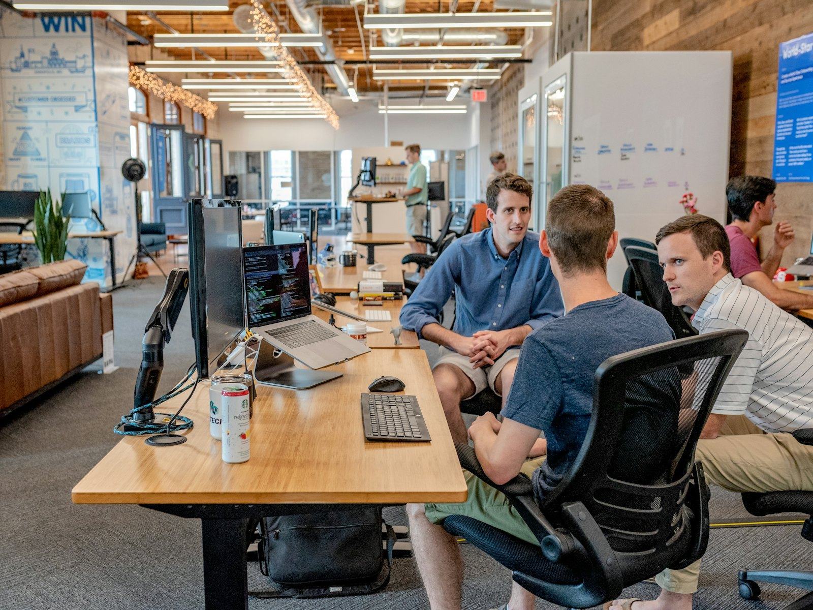 An open office floor during working hours